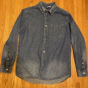 DIVIDED Denim Button Down Shirt